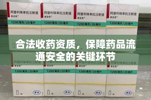 潍坊合法收药资质，保障药品流通安全的关键环节